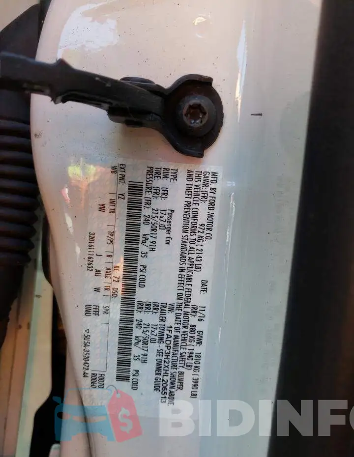 1FADP3H2XHL206513 Photo# 12