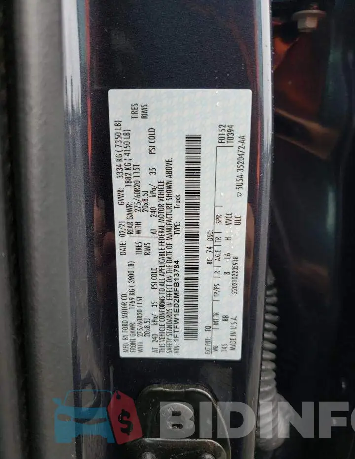 1FTFW1ED2MFB13784 Photo# 12