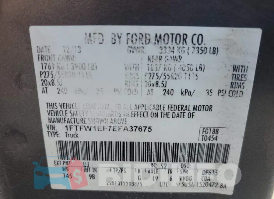 1FTFW1EF7EFA37675 Photo# 12