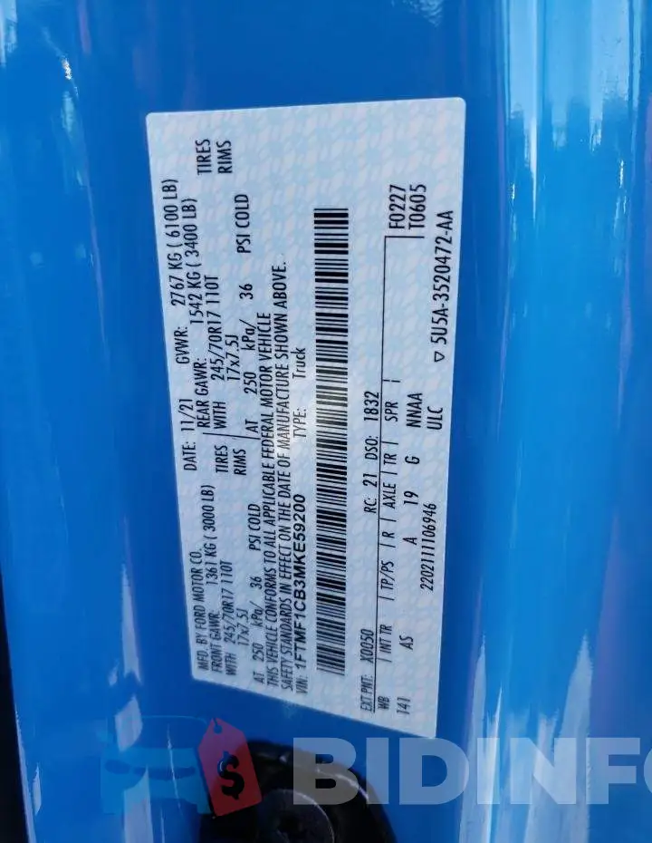 1FTMF1CB3MKE59200 Photo# 12