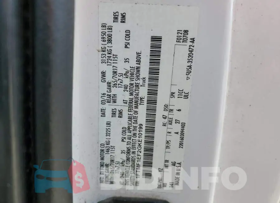 1FTMF1EF2GKE10199 Photo# 12