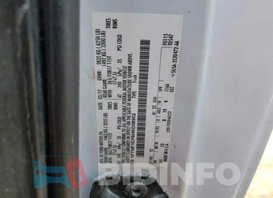 1FTMF1EP6HKD08902 Photo# 12