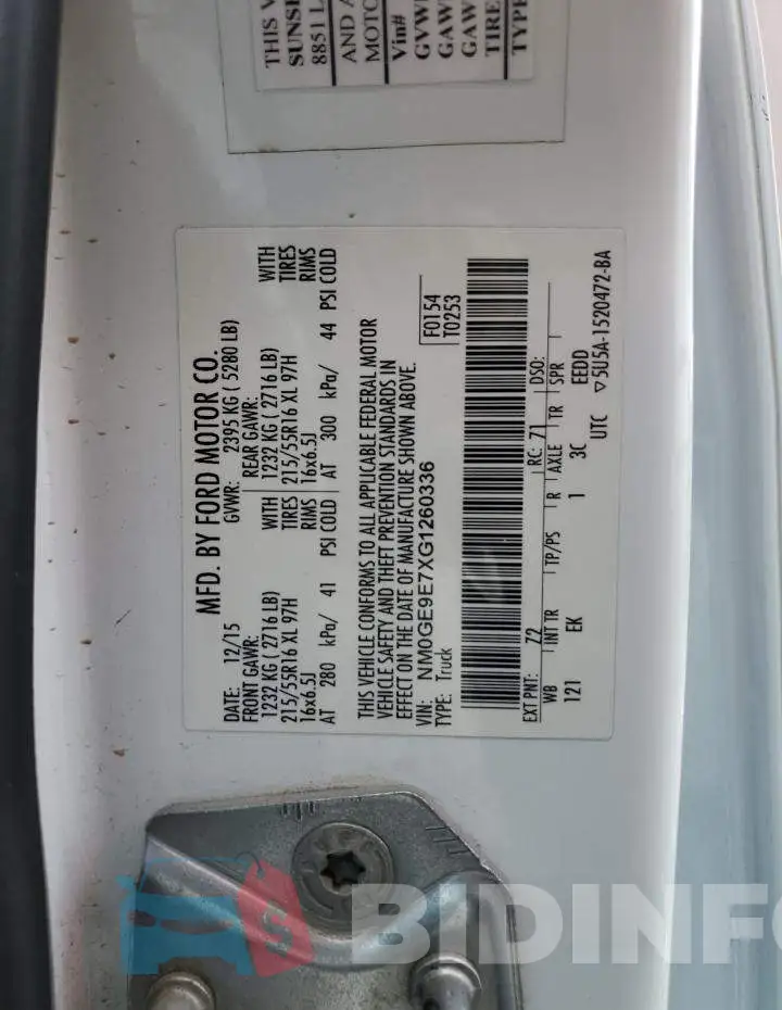 NM0GE9E7XG1260336 Photo# 12