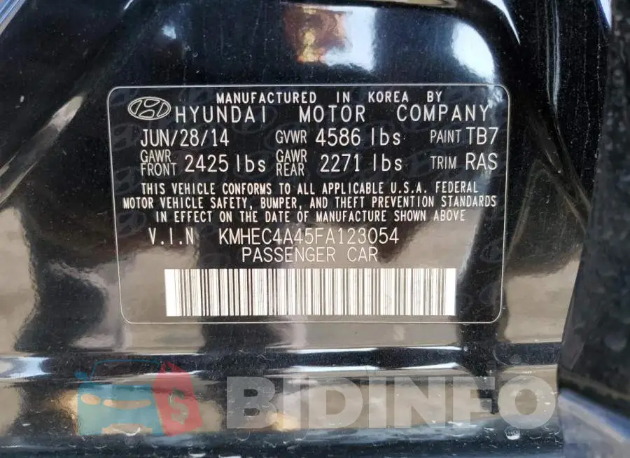 KMHEC4A45FA123054 Photo# 12