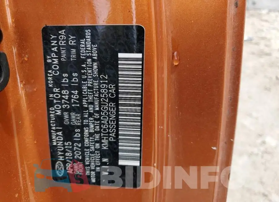 KMHTC6AD5GU258912 Photo# 12