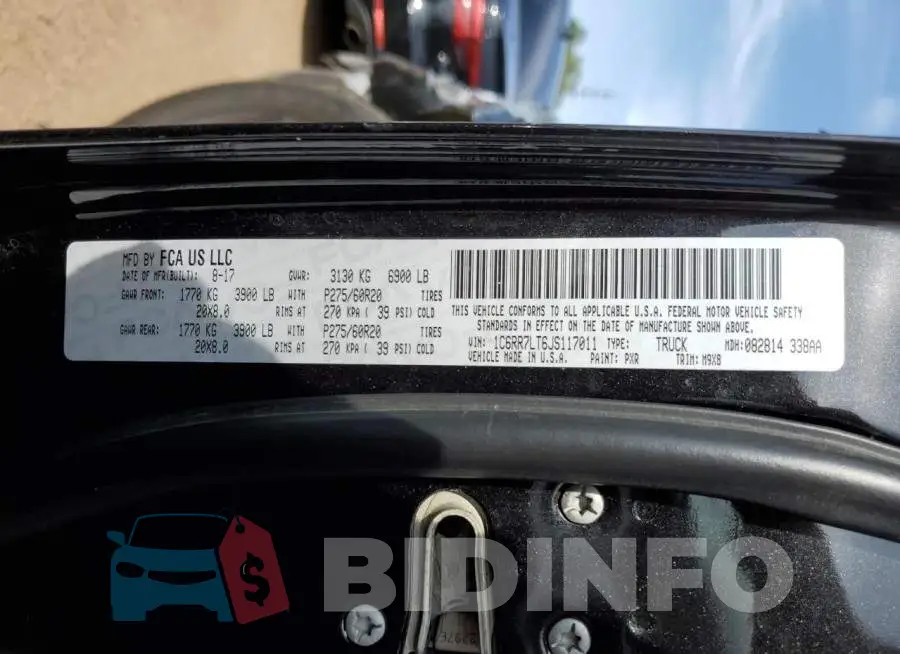 1C6RR7LT6JS117011 Photo# 12
