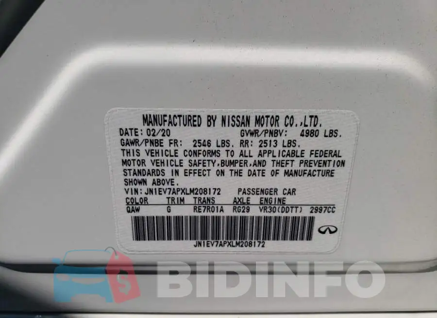JN1EV7APXLM208172 Photo# 12