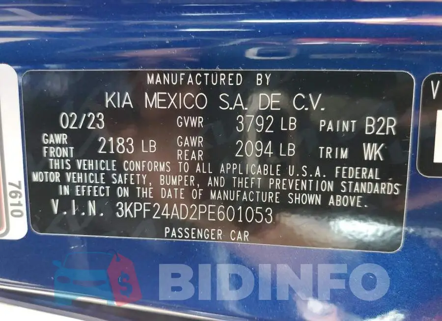 3KPF24AD2PE601053 Photo# 13