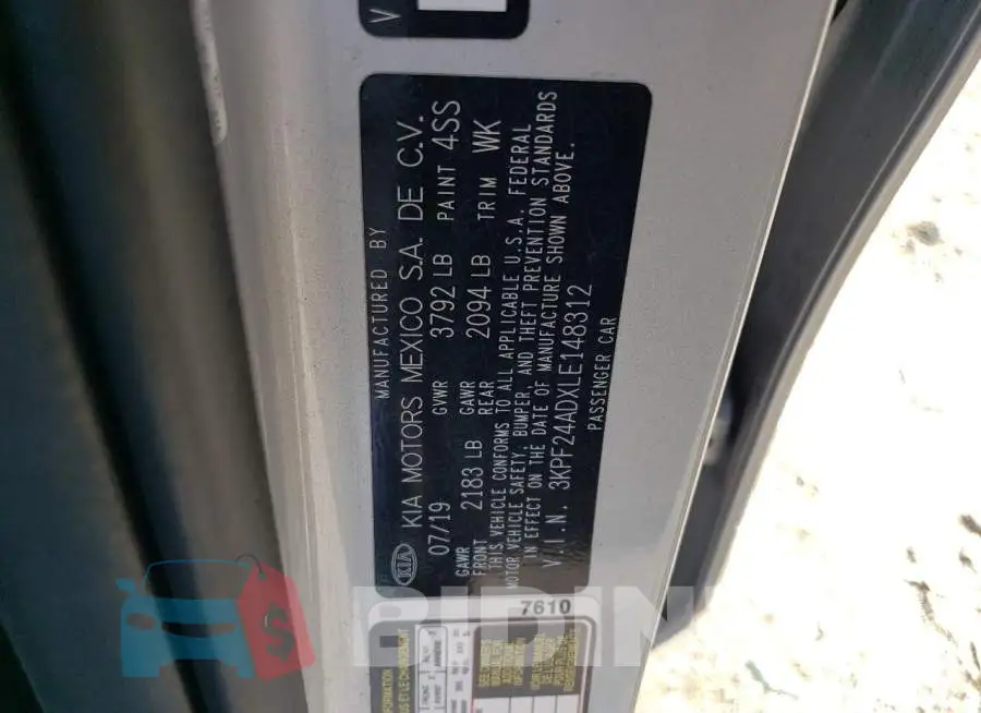 3KPF24ADXLE148312 Photo# 12