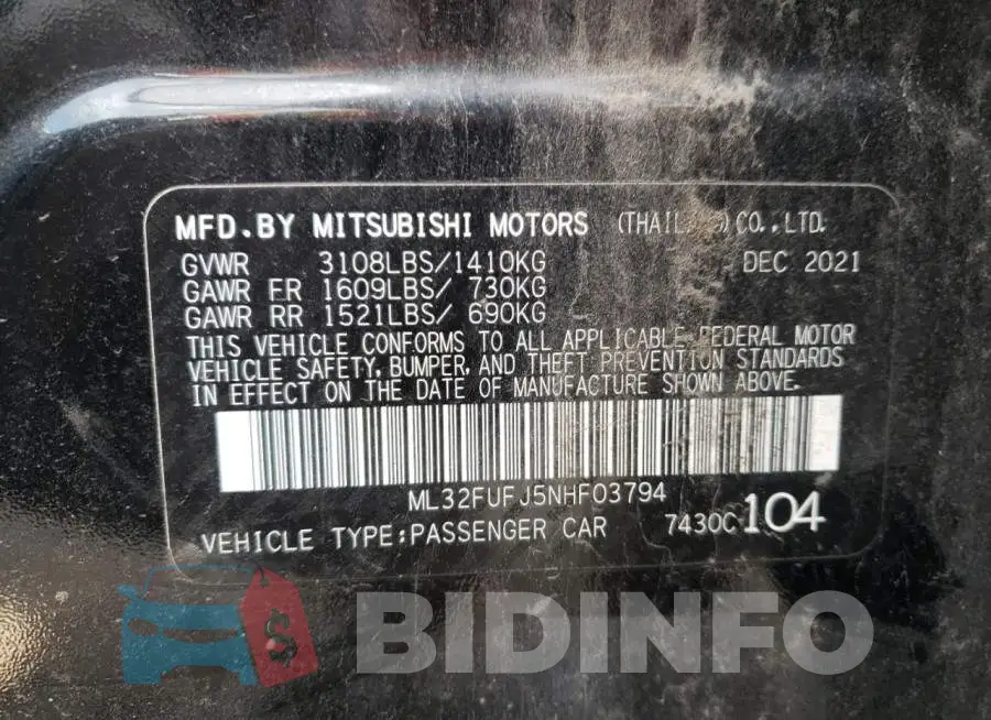 ML32FUFJ5NHF03794 Photo# 12
