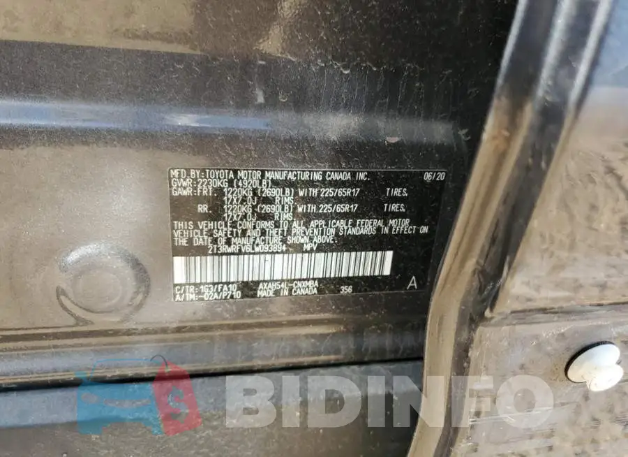 2T3RWRFV6LW093894 Photo# 12