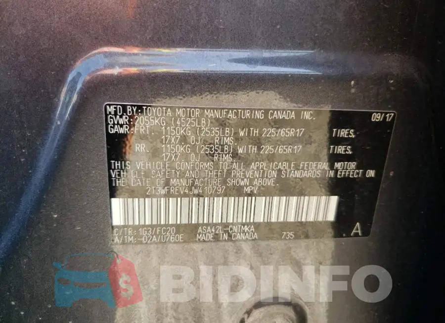 2T3WFREV4JW410797 Photo# 12