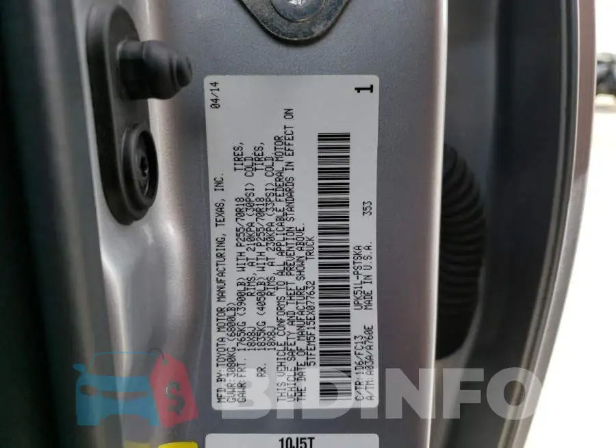 5TFEM5F15EX077632 Photo# 12