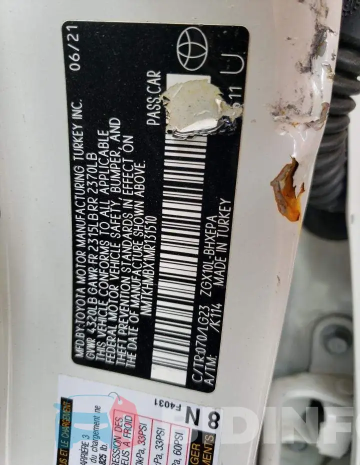 NMTKHMBX1MR131510 Photo# 12