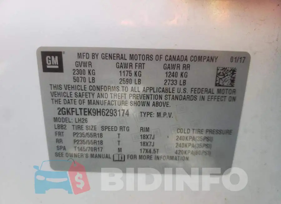2GKFLTEK9H6293174 Photo# 10