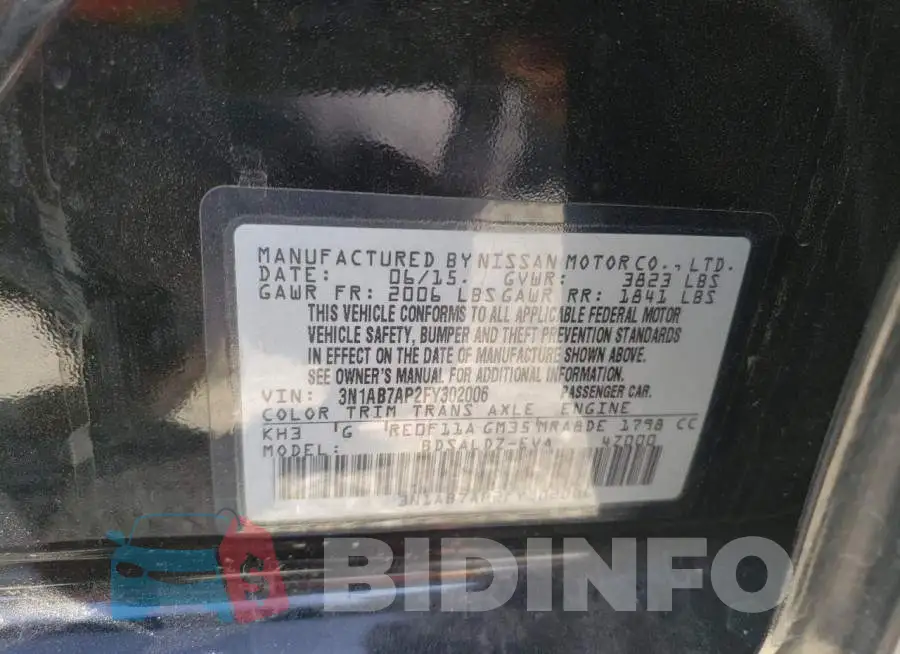 3N1AB7AP2FY302006 Photo# 12