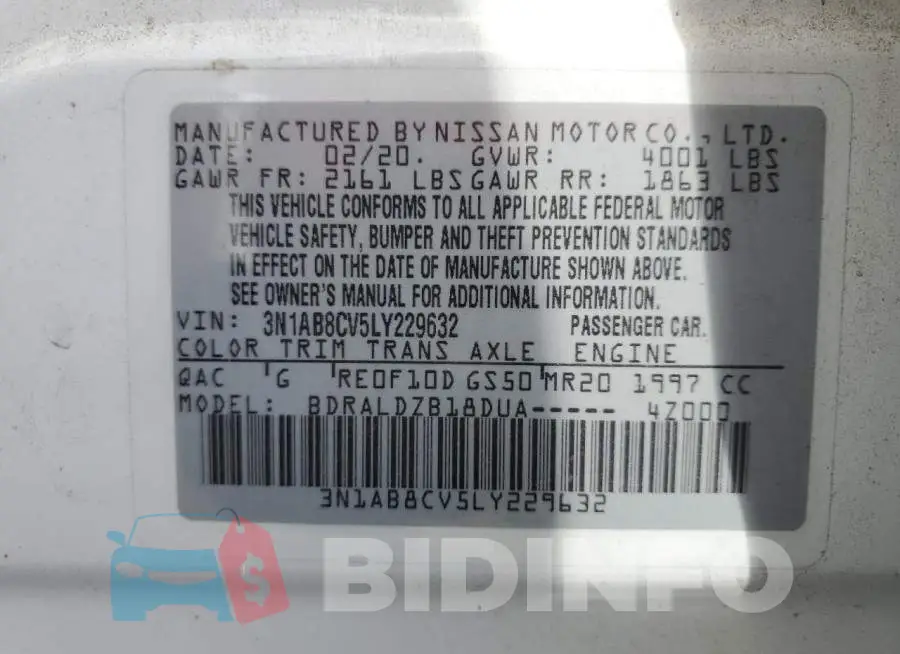 3N1AB8CV5LY229632 Photo# 12