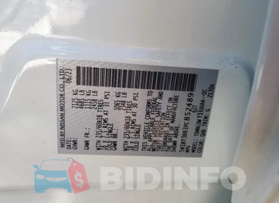 5N1BT3BB3PC852489 Photo# 13