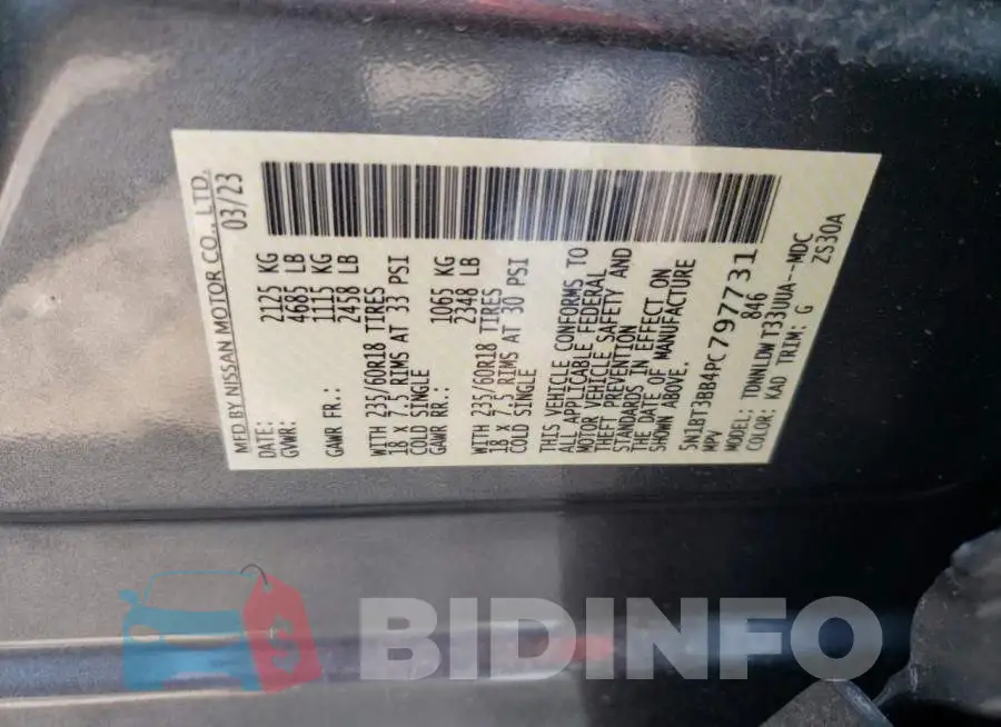 5N1BT3BB4PC797731 Photo# 13