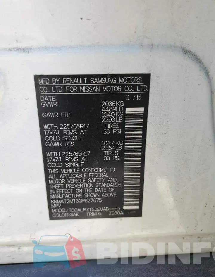 KNMAT2MT3GP627675 Photo# 12