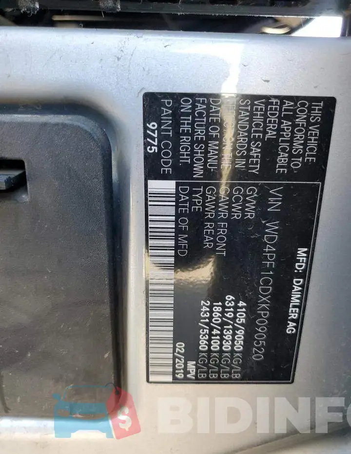 WD4PF1CDXKP090520 Photo# 13