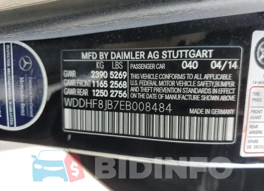 WDDHF8JB7EB008484 Photo# 12
