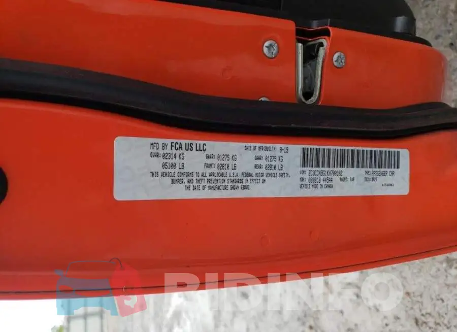 2C3CDXBG1KH700102 Photo# 12