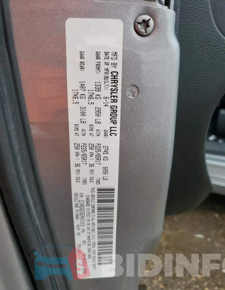2C4RDGEG5ER431019 Photo# 13