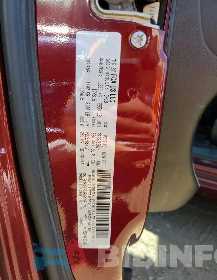 2C4RDGEGXJR254509 Photo# 13