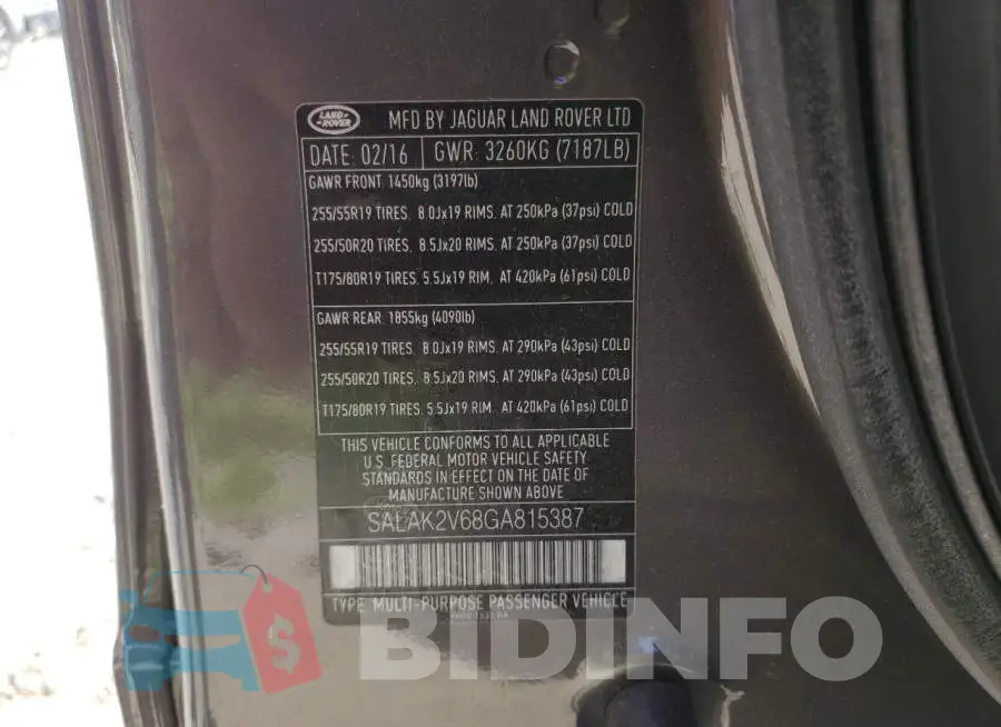 SALAK2V68GA815387 Photo# 12