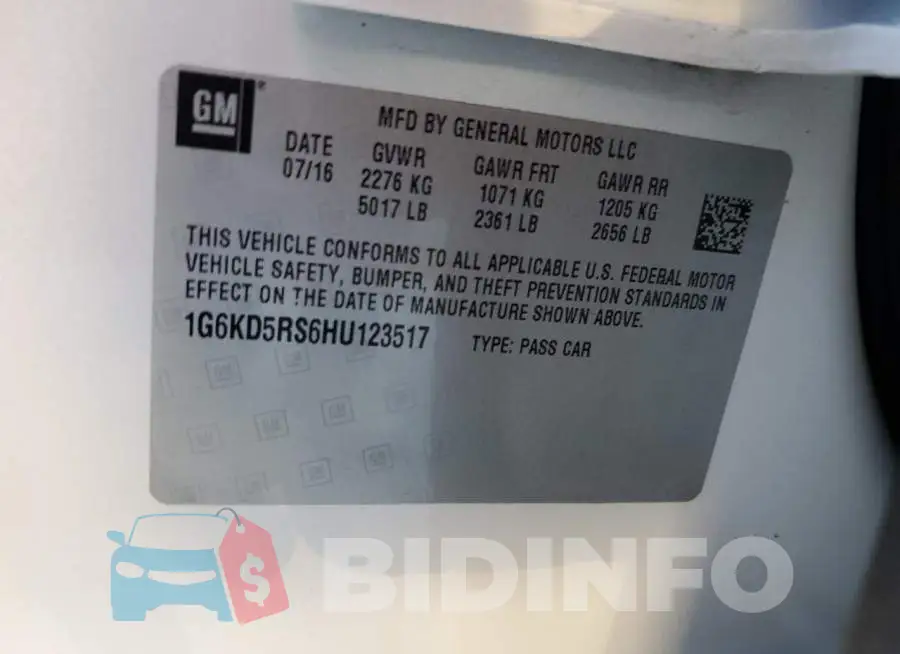 1G6KD5RS6HU123517 Photo# 12