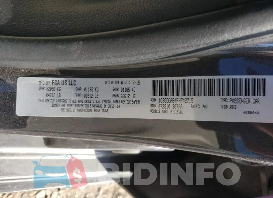 1C3CCCAB4FN742715 Photo# 12