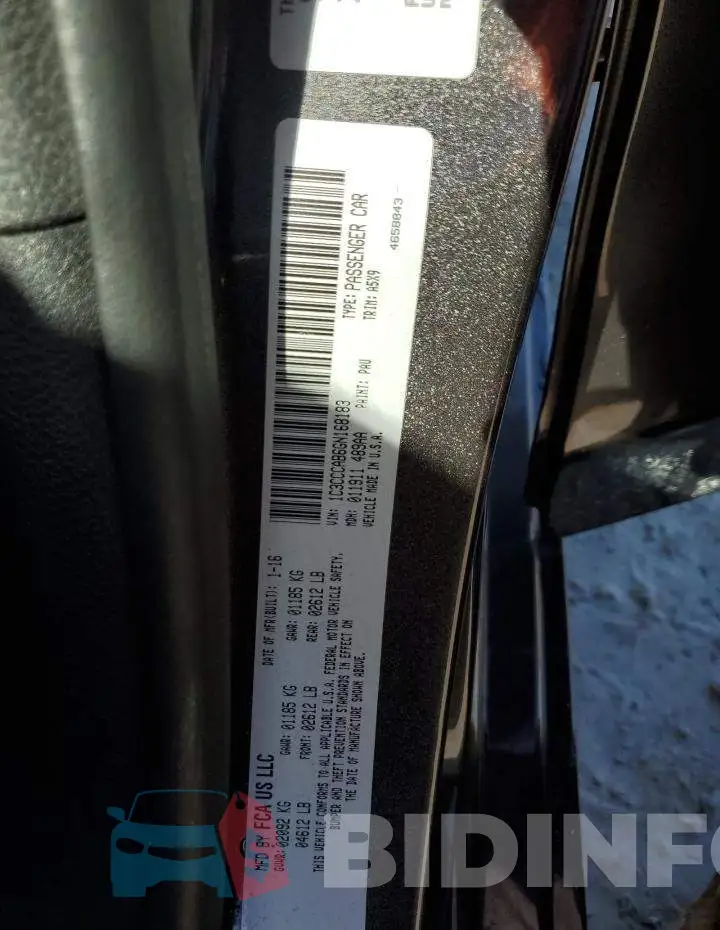 1C3CCCAB6GN168183 Photo# 12