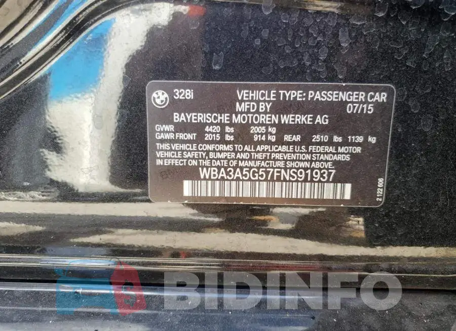WBA3A5G57FNS91937 Photo# 13