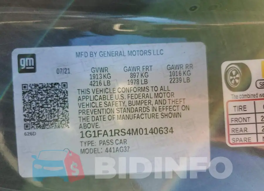 1G1FA1RS4M0140634 Photo# 12