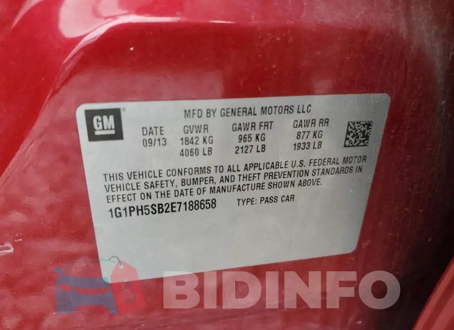 1G1PH5SB2E7188658 Photo# 12