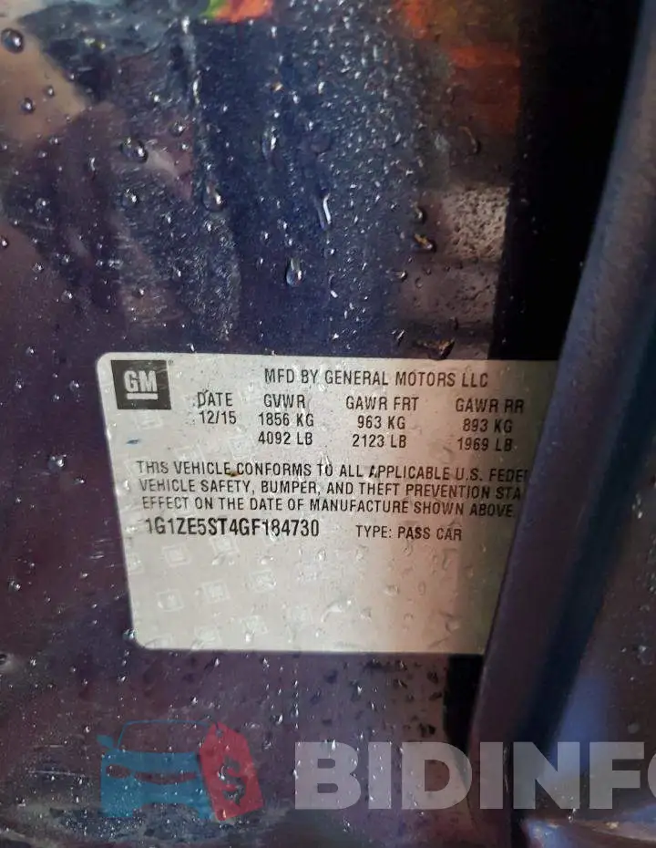 1G1ZE5ST4GF184730 Photo# 12