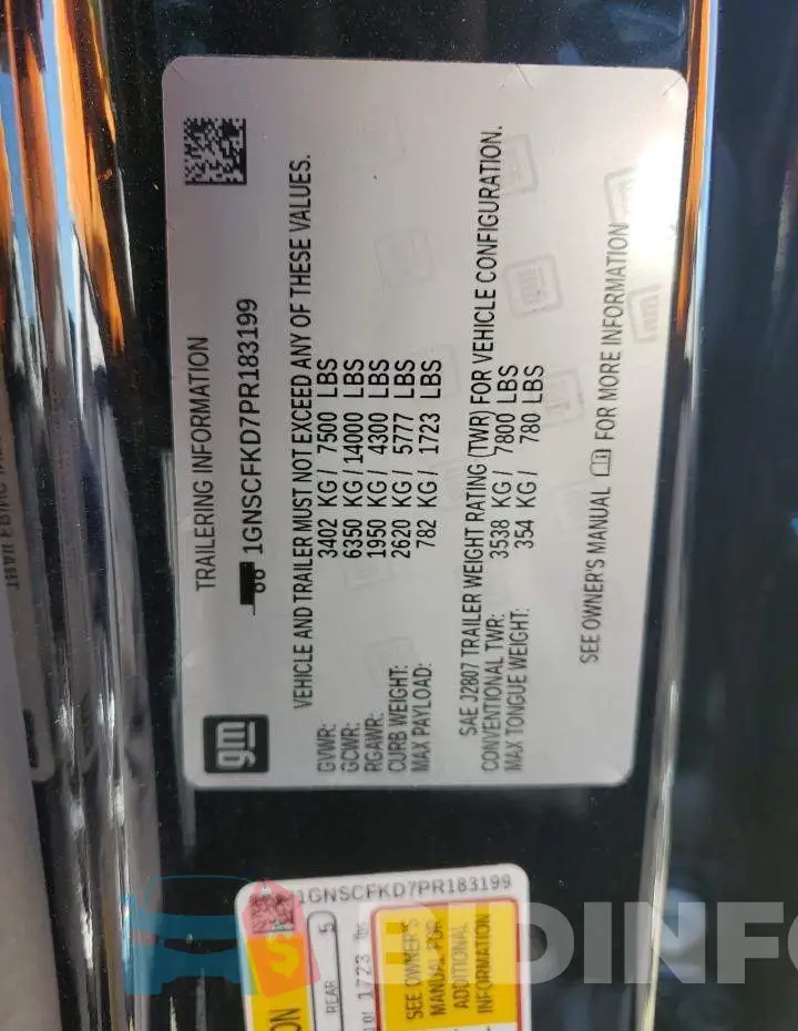 1GNSCFKD7PR183199 Photo# 13