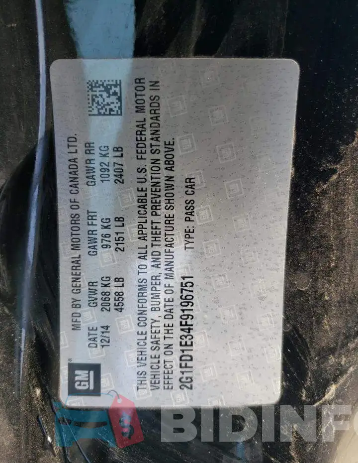 2G1FD1E34F9196751 Photo# 12
