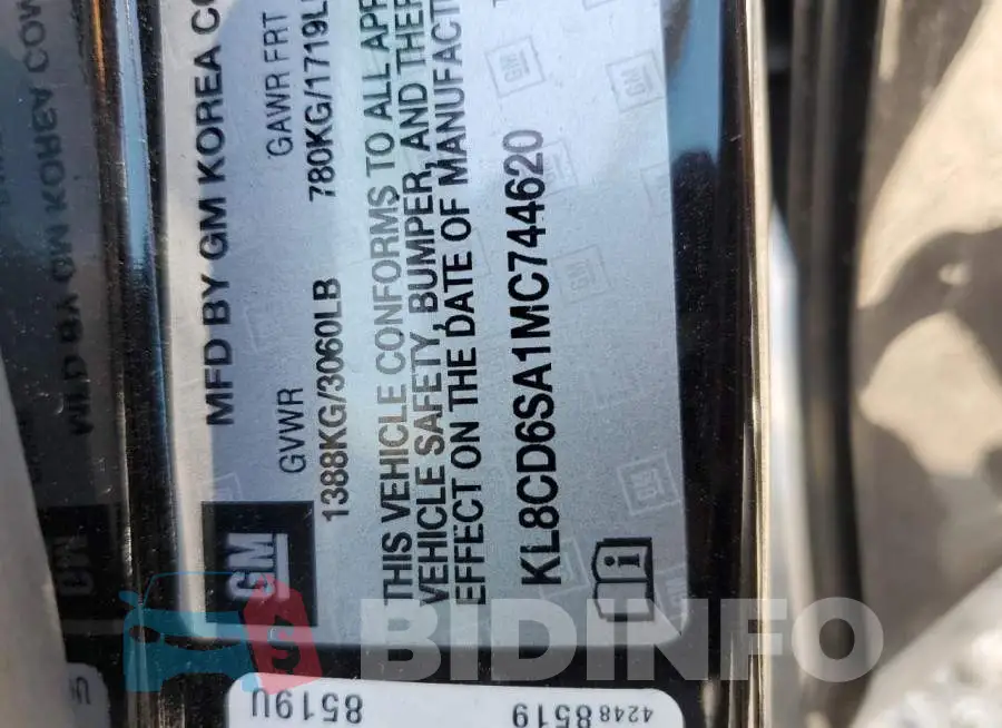 KL8CD6SA1MC744620 Photo# 12