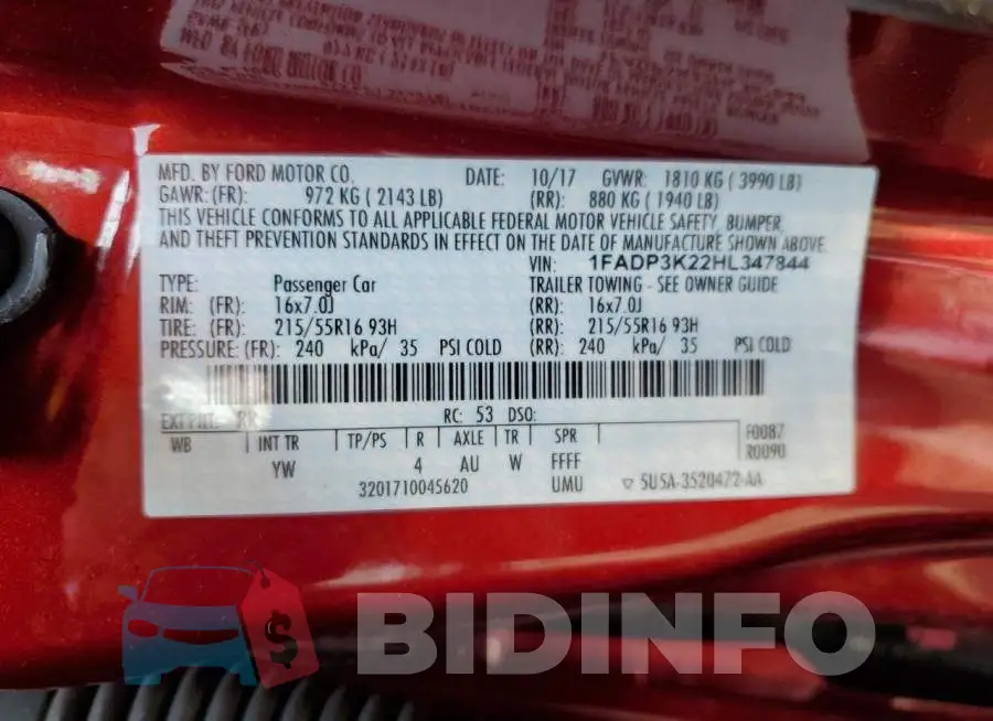 1FADP3K22HL347844 Photo# 12