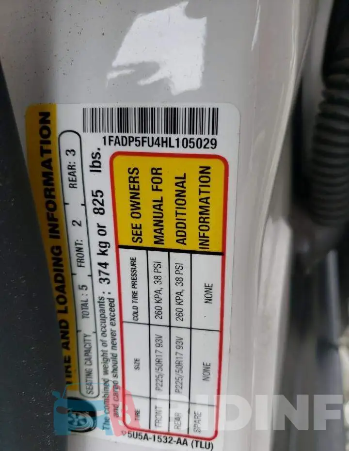 1FADP5FU4HL105029 Photo# 13