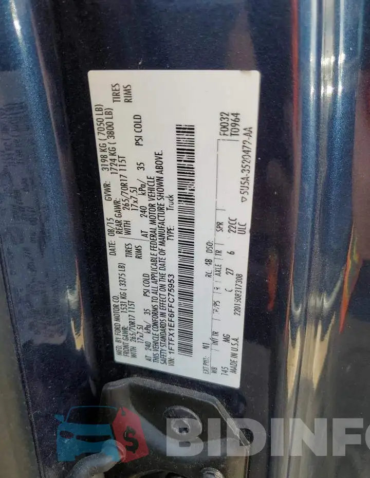1FTFX1EF6FFC75953 Photo# 12