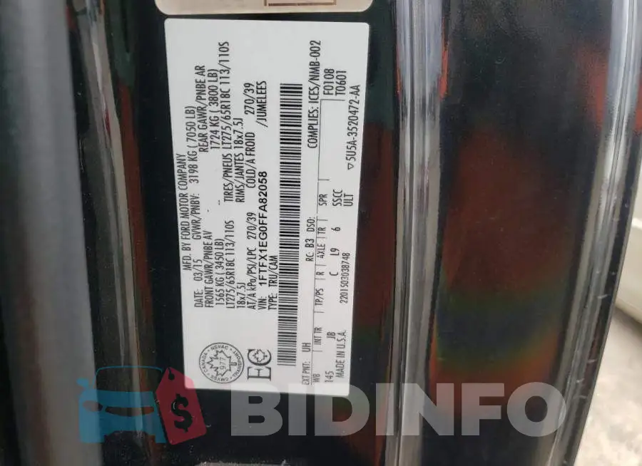 1FTFX1EG0FFA82058 Photo# 12