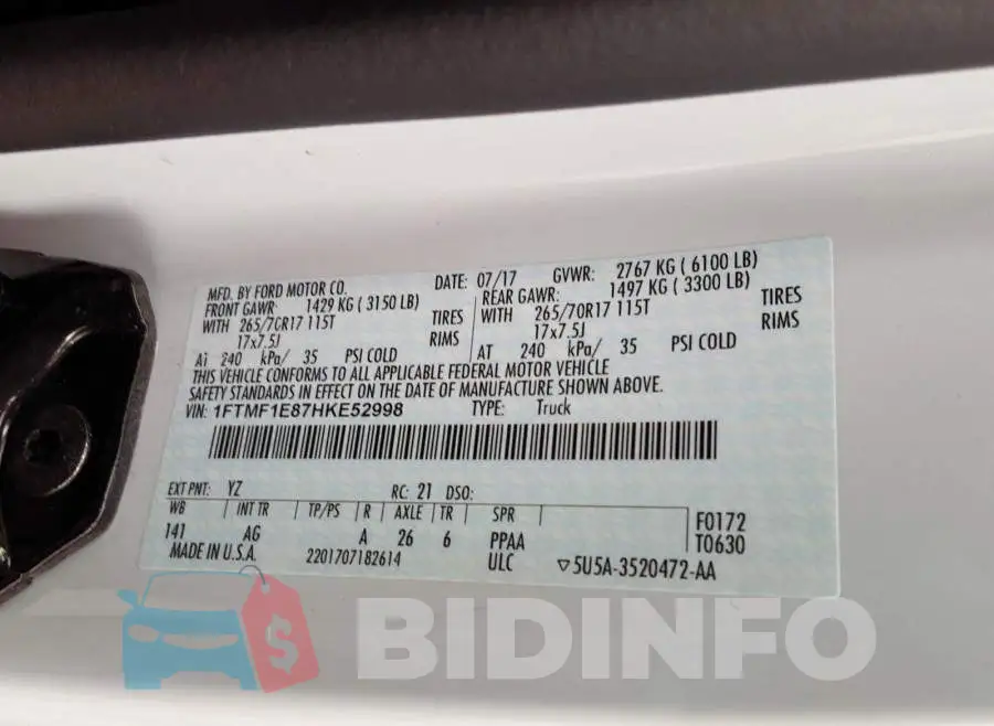 1FTMF1E87HKE52998 Photo# 10