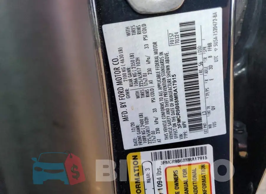 3FMCR9B68MRA17915 Photo# 12