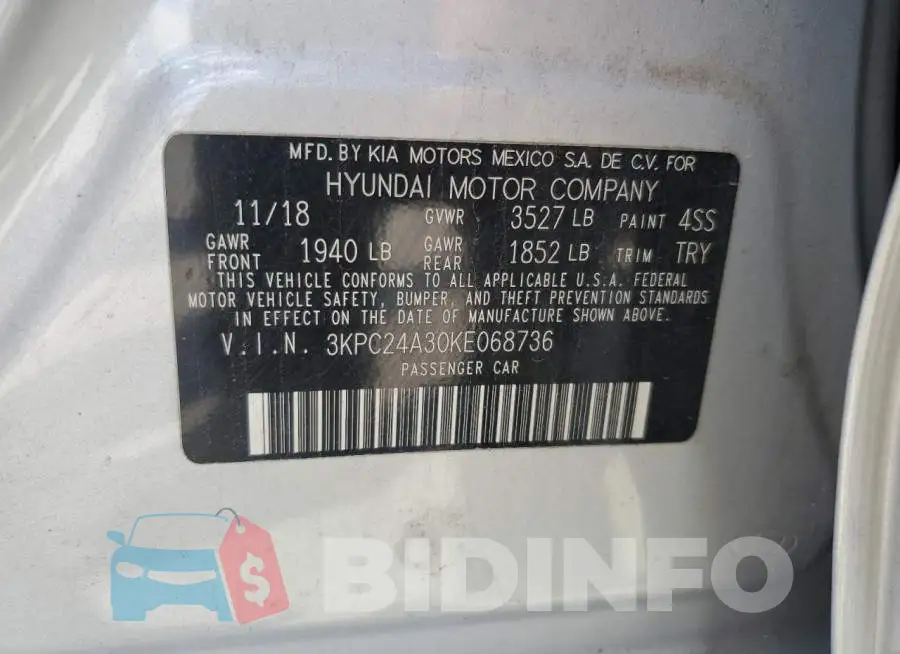 3KPC24A30KE068736 Photo# 12