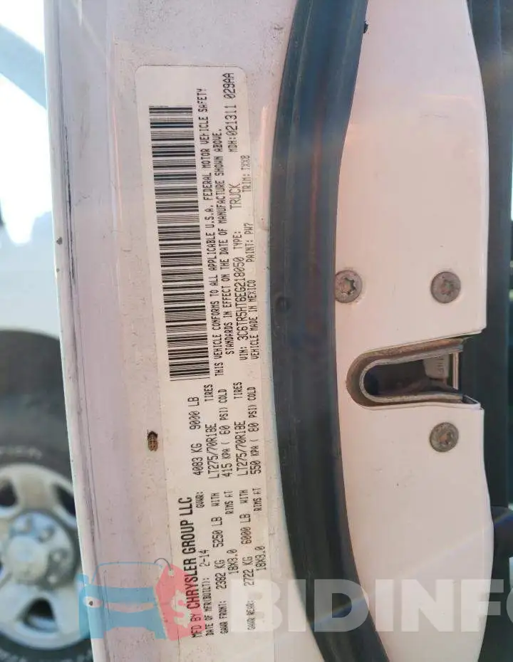 3C6TR5HT6EG218050 Photo# 12