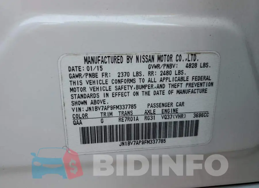 JN1BV7AP9FM337785 Photo# 12