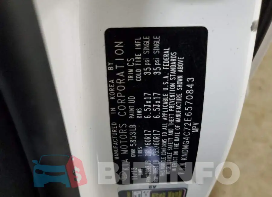 KNDMG4C72E6570843 Photo# 13